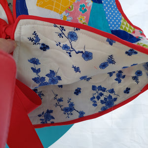 Patchwork blanket recycled vest