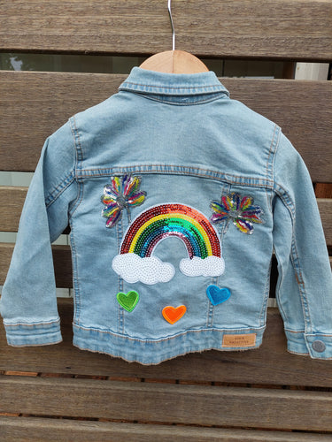 Rainbow sequence jacket