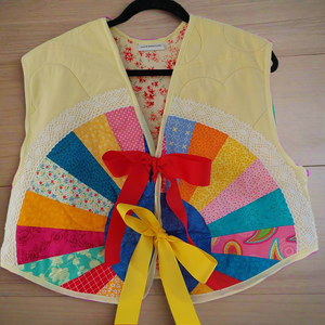 Upcycled patchwork vest