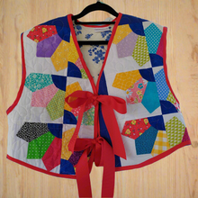 Load image into Gallery viewer, Patchwork blanket recycled vest