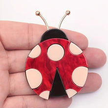 Load image into Gallery viewer, Elegant Ladybug Acrylic Brooch