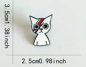 Ziggy Cat Enamel Pin