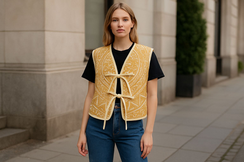 Republic coverlet upstyled vest