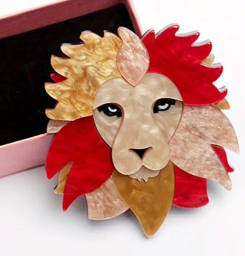 Lion Brooch